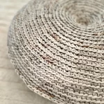 Pouf MALEA | Limitiert | Rundes, gehäkeltes Sitzkissen in Erdtönen | Handgefertigtes Boho-Unikat mit Füllung